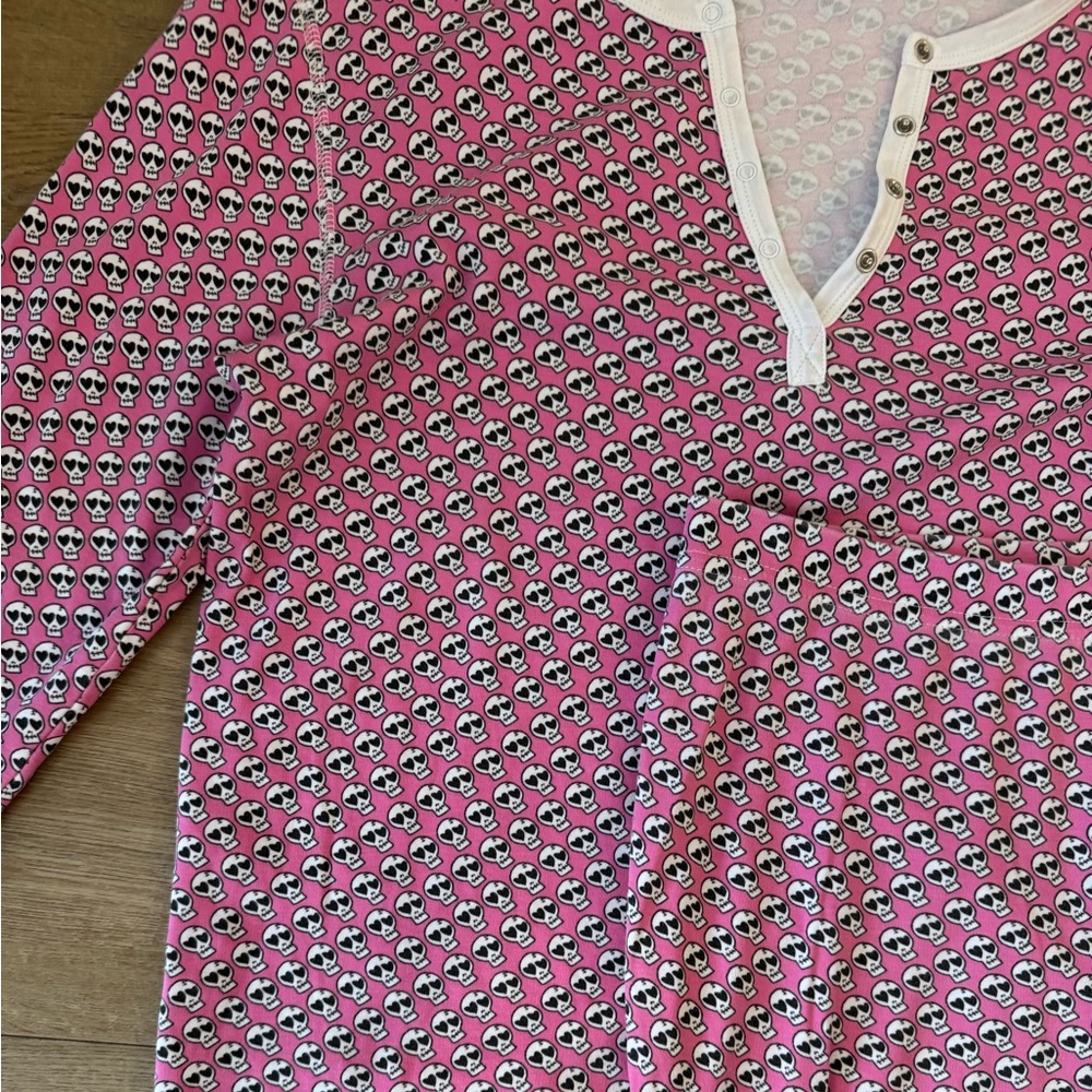 Roller Rabbit Pink Patterned Long-Sleeve Pajama Set - Picture 6 of 8